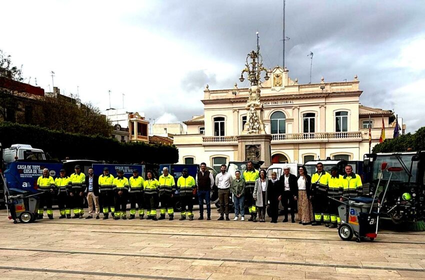 Alfafar presenta la seua nova flota de vehicles de neteja per a un municipi més sostenible