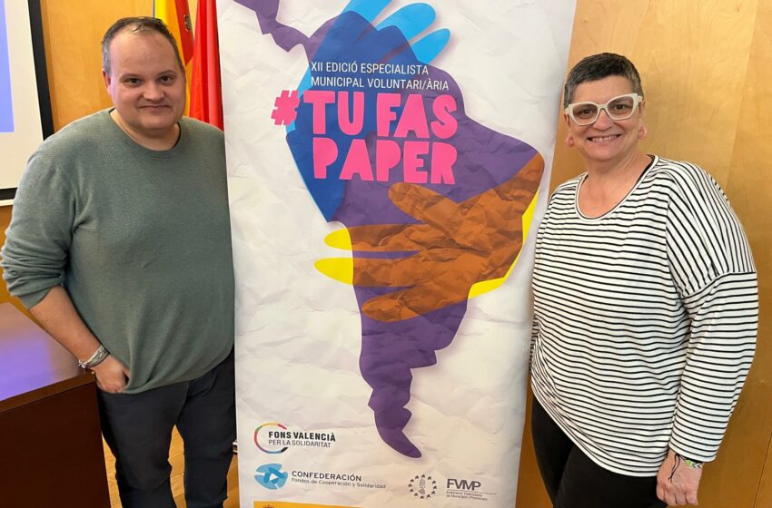 Catarroja ofereix places de voluntariat internacional al seu personal tècnic amb el Fons Valencià per la Solidaritat
