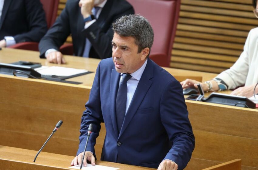  Mazón destaca que la Comunitat Valenciana tindrà pressupostos i una política fiscal justa per accelerar la recuperació
