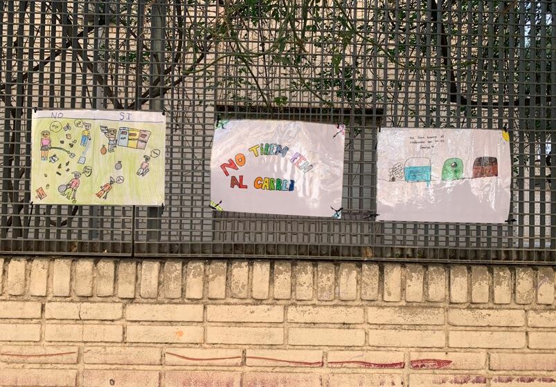 L’alumnat del CEIP Les Sitges de Burjassot consciencia la ciutadania sobre la importància de mantindre net el barri