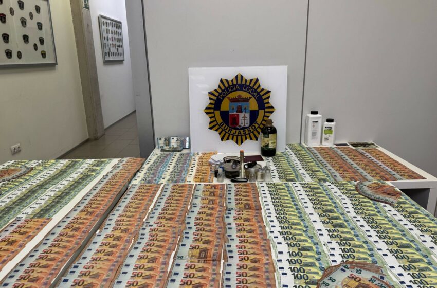  La Policia Local de Burjassot incauta prop de 70.000 euros en bitllets falsificats i deté dos persones vinculades a estafes