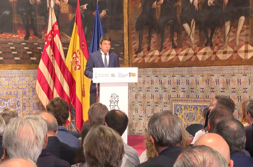 Carlos Mazón presenta el Pla Endavant per a la recontrucció econòmica i social