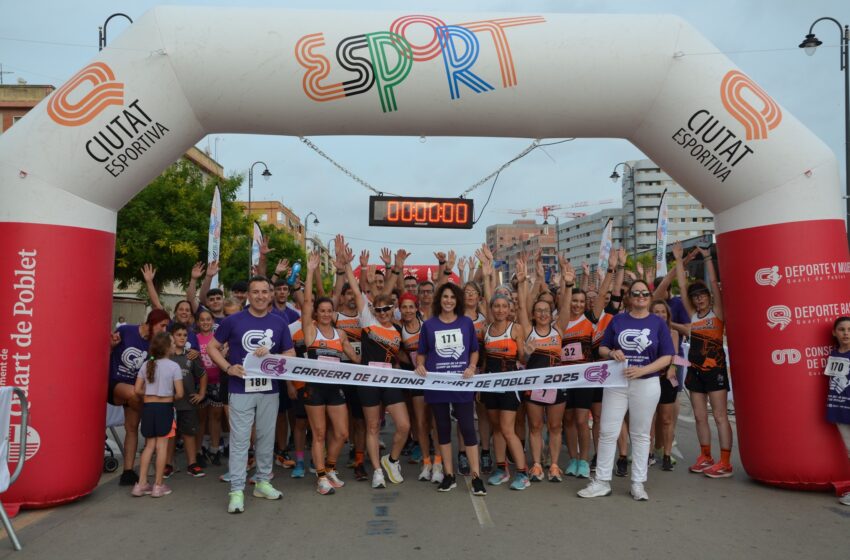 Èxit de participació a la Carrera de la Dona de Quart de Poblet amb prop de 300 persones per la igualtat