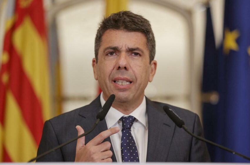 Mazón anuncia el pagament dels primers 4 milions en ajudes anticipades a pimes i comerços afectats per la riuada