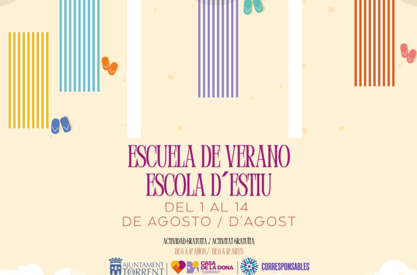  Torrent posa en marxa l’Escola d’Estiu ‘PLANETA’ per a conciliar, educar i divertir a l’agost