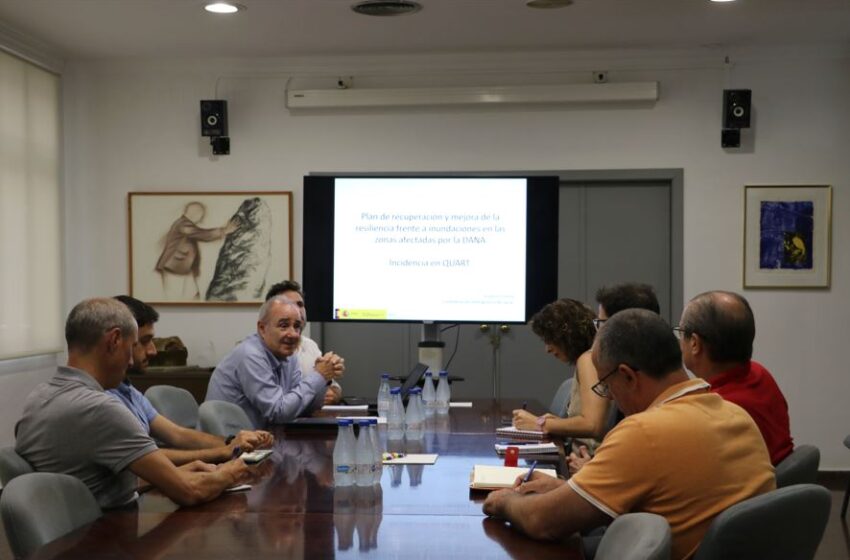  Quart de Poblet aborda amb la CHJ les mesures de recuperació i millora d’infraestructures per a minimitzar els riscos davant les inundacions