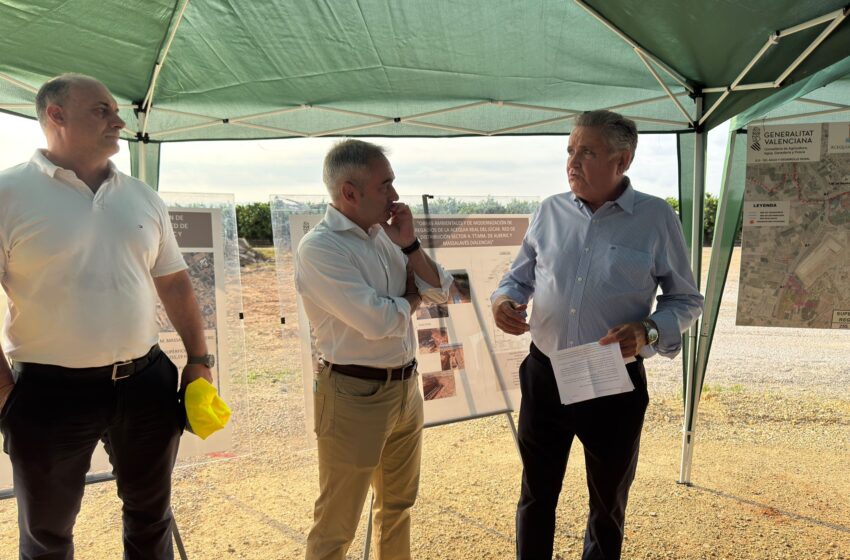Barrachina: “Invertir en la modernització de regadius és apostar per una gestió hídrica eficient i per la consolidació de la nostra agricultura”