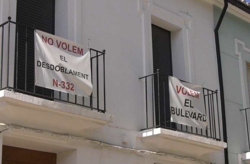 Les obres de la N-332 avancen a Sueca enmig de la polèmica veïnal