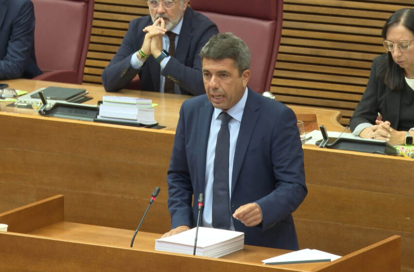 Mazón presenta 44 mesures en un Debat de Política General marcat per les tensions amb les víctimes i l’oposició