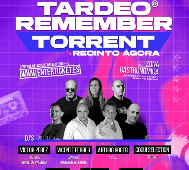  L’autèntic Tardeo Remember® arriba per primera vegada a Torrent el 4 d’octubre