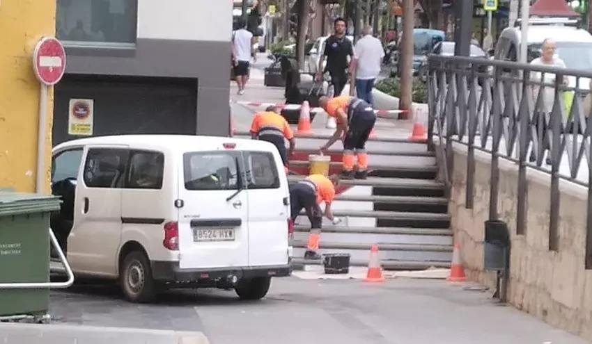  Xirivella elimina en menys d’una hora un mural amb la bandera palestina a l’avinguda Camí Nou