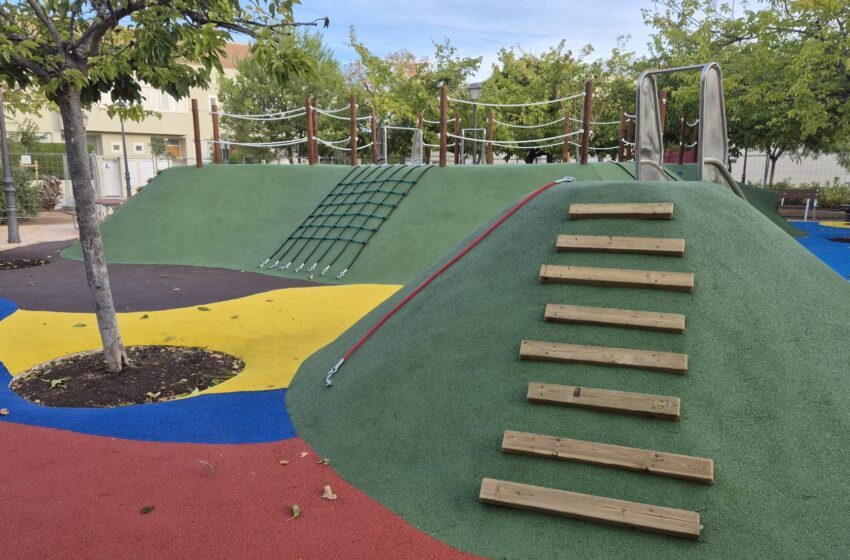  València culmina la remodelació de l’àrea de jocs del Jardí Senent Ibáñez a Massarrojos