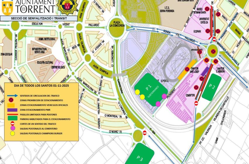  Torrent reforça seguretat i mobilitat per Tots Sants