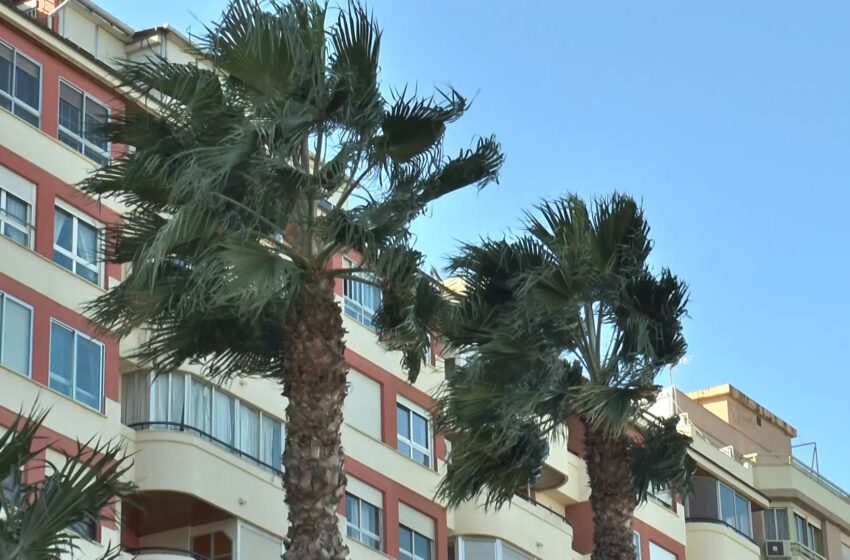  Alerta groga per vents i diverses incidents per objectes en risc de caiguda a les comarques valencianes