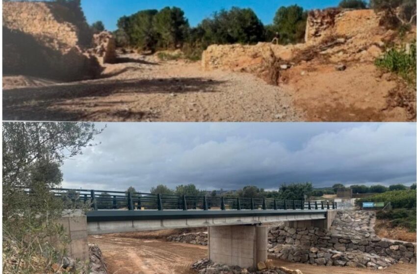  La Generalitat ha reobert el pont Mas de Sabater després d’una reconstrucció que augmenta un 140 % la seva capacitat hidràulica