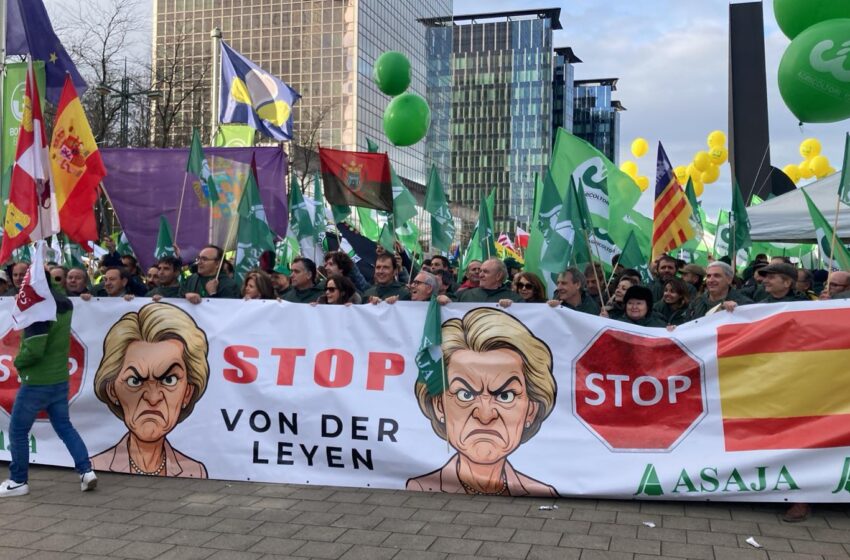 AVA-ASAJA es manifesta a Brussel·les contra les polítiques agràries de la UE
