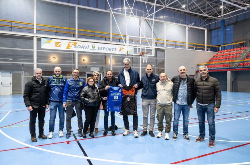  El director general d’Esport visita el nou pavelló de Sedaví reconstruït per la Fundació ACB