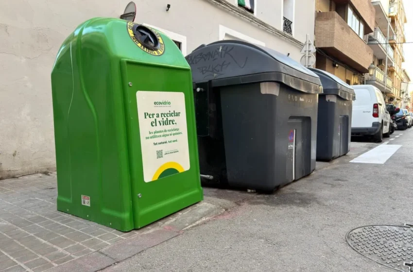  Paterna implanta contenidors de vidre de petit format al nucli urbà