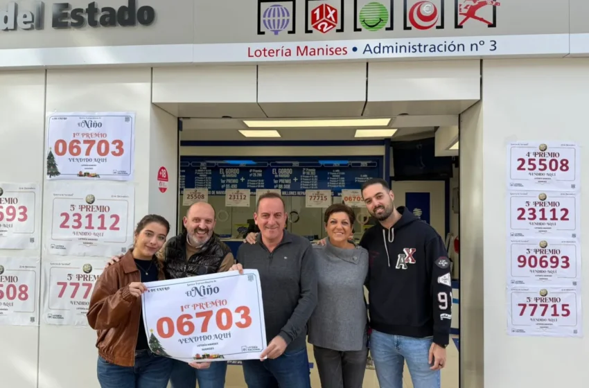  El 06703 reparteix més de 4,2 milions d’euros a Quart de Poblet, Manises i Alfafar en el Sorteig del Niño 2026